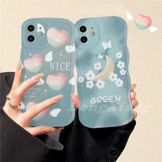 เคสโทรศัพท์มือถือ TPU ลายดอกไม้ และหัวใจ สําหรับ Redmi Note 11S 11 Pro Redmi 10C 10A 9C 9T 9A Note 10 Note 10S Note 9 Note8 Poco X3 Pro NFC DGX