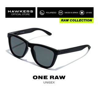 Hawkers Polarized Black Dark One Raw แว่นตากันแดด สําหรับผู้ชาย และผู้หญิง ป้องกันรังสียูวี 400 ผลิตภัณฑ์อย่างเป็นทางการ ออกแบบและผลิตในสเปน Honr21Bbtp