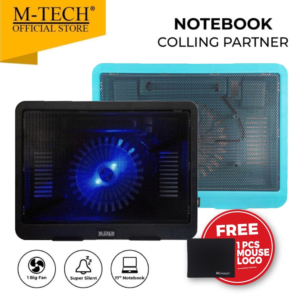 M-Tech Cooling Pad พัดลมระบายความร้อนแล็ปท็อป CP01 / CP-01