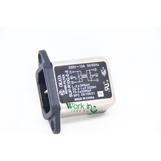 นอยซ์ฟิลเตอร์ NOISE FILTER OKAYA SUP-R10G-E-5 10A 250V 50/60Hz อุปกรณ์ลดสัญญาณรบกวน