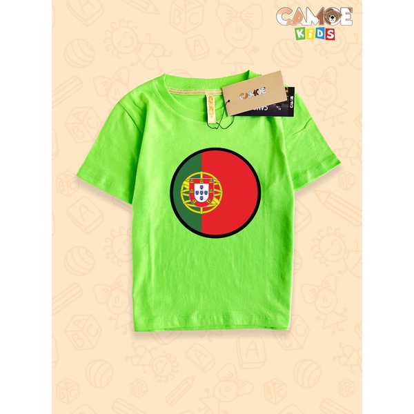 KIDS CAMOE Portugal Flag Portugal Flag KIDS เสื้อยืด