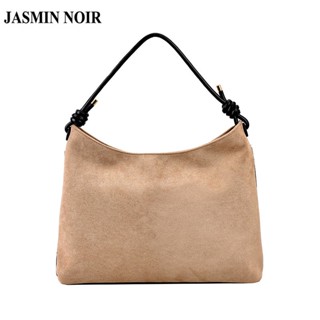 Jasmin NOIR กระเป๋าสะพายไหล่ กระเป๋าถือ หนังนิ่ม เรียบง่าย สําหรับสตรี