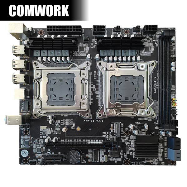เมนบอร์ด KLLISRE X79 SS ATX LGA 2011 DUAL CPU MAINBOARD MOTHERBOARD XEON WORKSTATION SERVER COMWORK