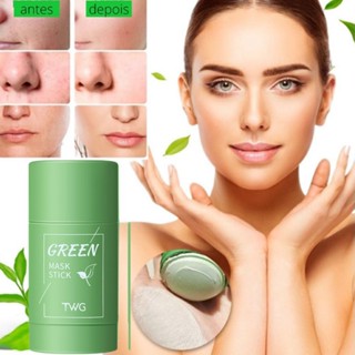 Cleansing Green Stick Green Tea Mask Purifying Clay Stick Mask Oil Control Anti-acne Eggplant Whitening