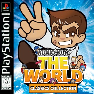 Kunio เกมส์ PS1 🔸 แผ่น CD รวม Kunio-Kun  The World Classics  Collection   รวม คุนิโอะ  ใช้เล่นบน เครื่อง ps1 ได้