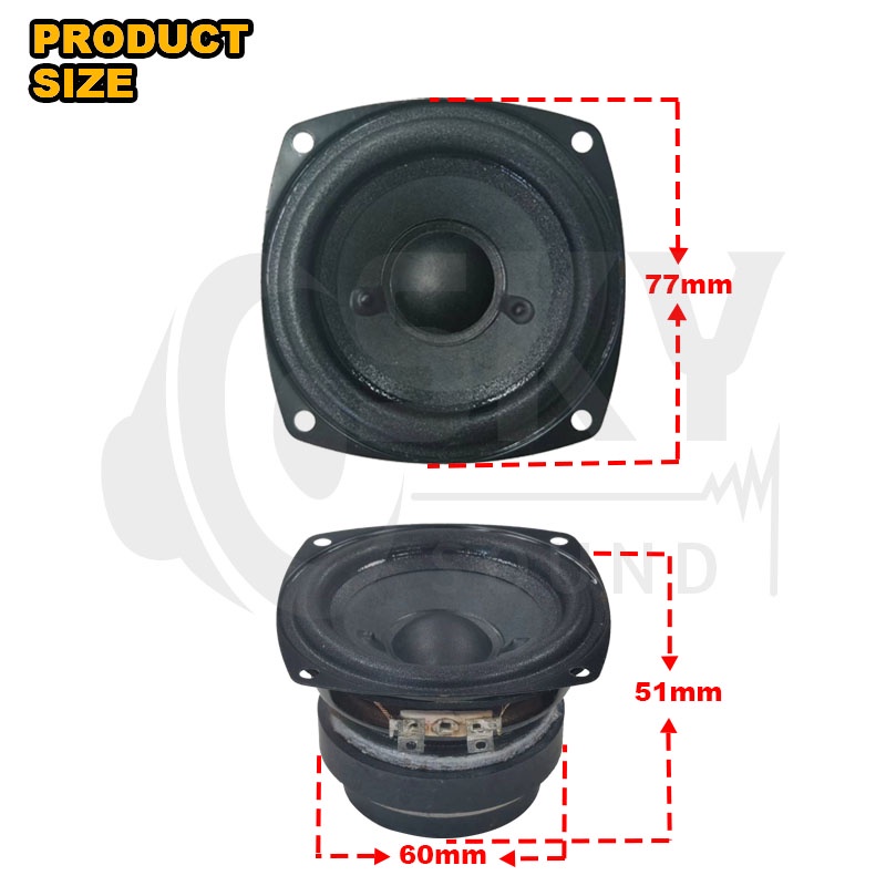 SKYSOUND AURA ดอกกลาง 3 นิ้ว 4Ω 10W เสียงกลาง3นิ้ว ดอกลำโพง3นิ้ว ลำโพงฟูลเรนจ์ กลาง ดอกออร่า3นิ้ว ดอกaura 3นิ้ว ราคา ถูกที่สุด ดีลบีเคเค แกลเลอรีภาพที่ 4