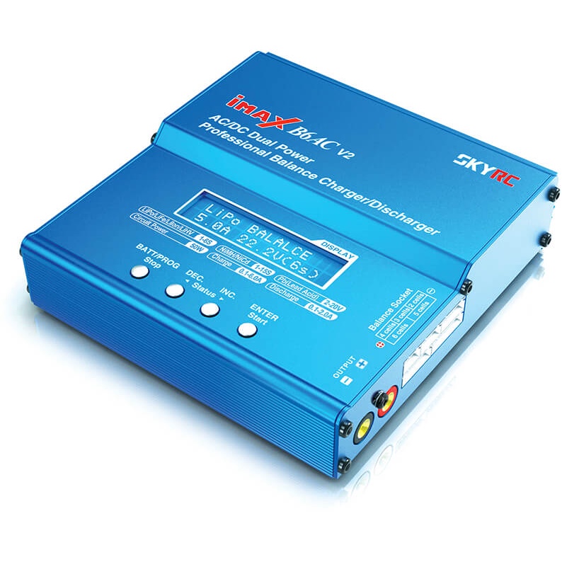 Imax B6ac เครื่องชาร์จ แบตเตอรี่ อเนกประสงค์ balance charger มีปลั๊กหลายแบบ LiPo Li-ion Battery Discharger Charger