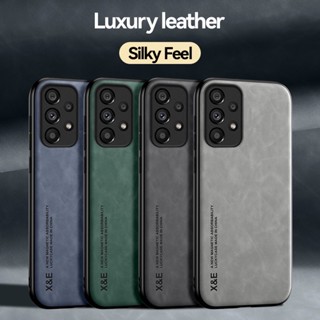 Luxury Sheepskin Leather Case For Samsung S22 Ultra S9 S10 Plus A73 A53 A33 A52 A52s 5G Matte Magnetic Shockproof Protective Cover