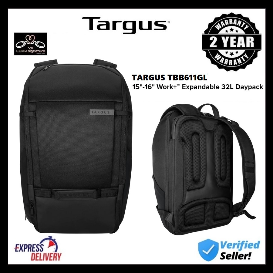 Targus TBB611 BP 15 16 INCH WORK+ EXPANDABLE 32L DAYPACK