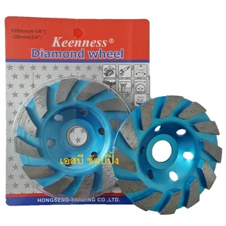 ใบเจียรปูน ลูกเจียรบัว Keenness 4" (สีแดง/สีฟ้า)