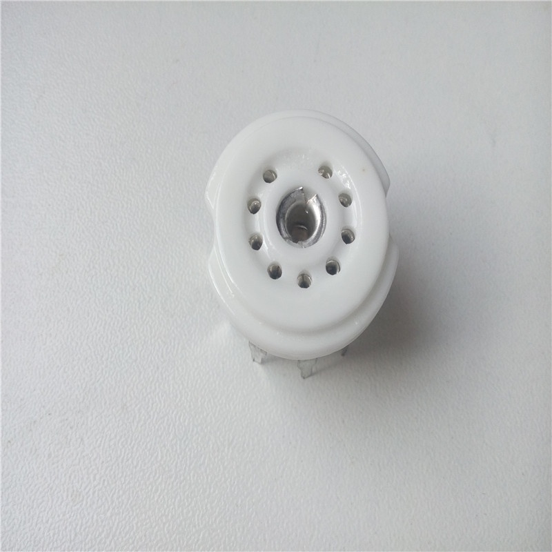 12pcs ceramic tube socket GZC9-Y1 Small 9 pin scaffolding tube holder tube sockets for 12AX7 amplifi