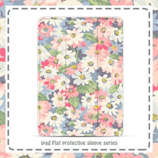 Japanese and Korean art flower เคสไอแพด gen 7 8 9 case mini 1 2 3 4 5 6 air 5 เคส pro 10.2 11 inch cover with pen slot