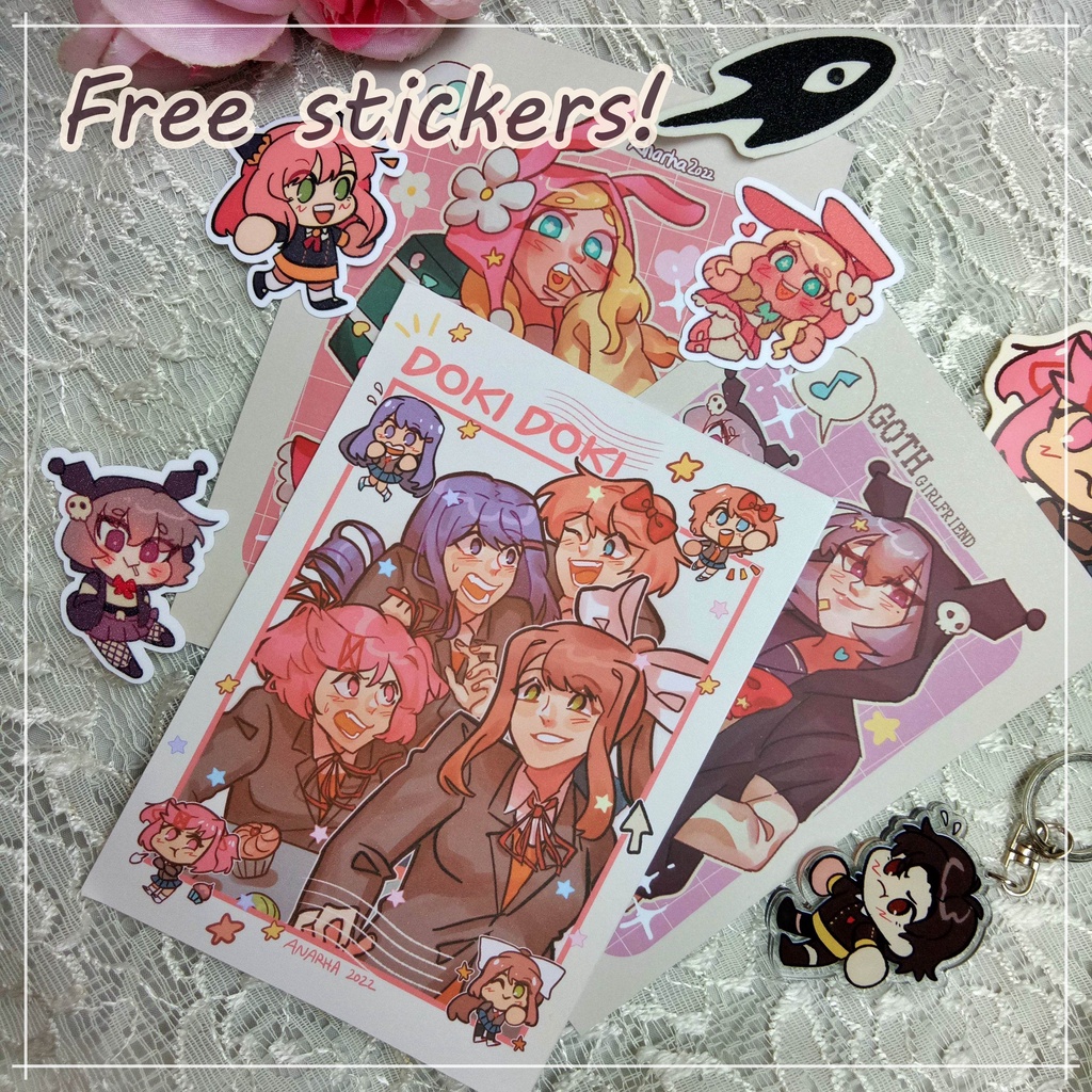 สติ๊กเกอร์ต้นฉบับไดคัท kisscut artprint สาวน่ารัก melody kuromi spy x family anya daman decora kawaii
