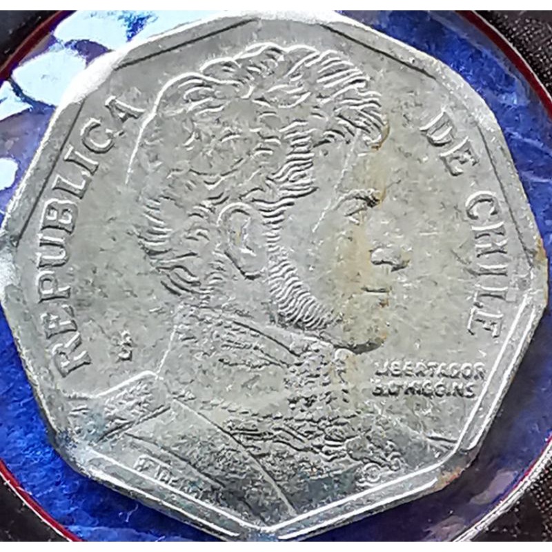 เหรียญ​ชิลี​ Chile, 1​ Peso, ไม่​ผ่าน​ใช้​ UNC, #​2372