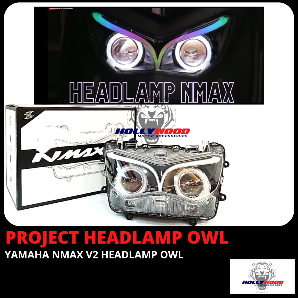 โคมไฟ DEPAN NMAX V2 NMAX ใหม่ PROJECTOR HEAD LAMP พร้อมแอพมือถือการตั้งค่า