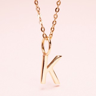 Grace Fine Jewelry จี้ทองแท้ 9k K Alphabet (จี้อย่างเดียว)