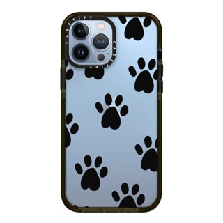 [Pre-order] CASETiFY Cute black dog cat pet paw illustration pattern *เลือกสีเคสได้*