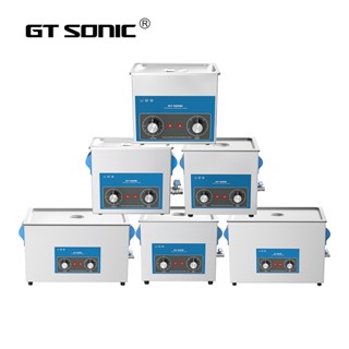 Gtsonic เครื่องทําความสะอาดอัลตราโซนิก อาบน้ํา QT Series ควบคุมลูกบิดกลไก พร้อมตะกร้าทําความสะอาด จับเวลาความร้อน