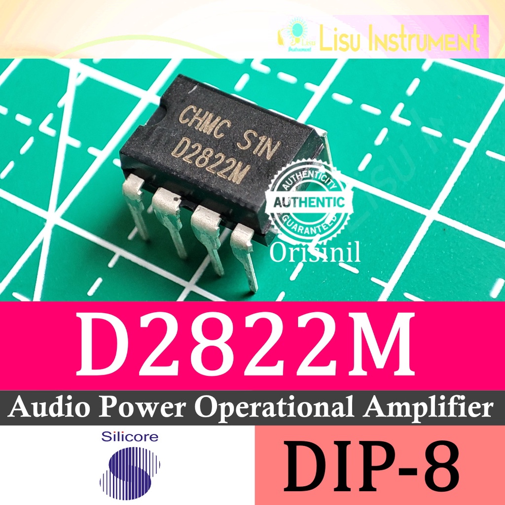 D2822M 2882M พลังเสียง OpAmps DIP-8 Silicore เดิม