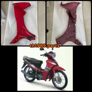 5TN-F8385-00-P2 คอนโซลข้างซ้ายสีแดง SPARK RX พร้อมสติ๊กเกอร์ อะไหล่แท้ YAMAHA