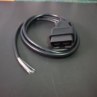 หัวต่อ OBD2 แบบ 16 pin Automotive 16Pin/pin male connector opening line Open 16pin male OBD 2 Cable