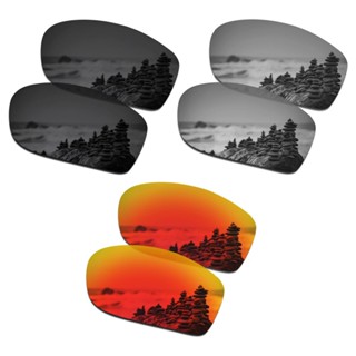 Smartvlt เลนส์โพลาไรซ์ แบบเปลี่ยน สําหรับ Oakley Jawbone Stealth สีดํา และสีเงิน 3 คู่