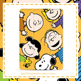 Snoopy Charlie เคสไอแพด pro 10.9 10.2 11 inch เคส gen 7 8 9 10 cover mini 1 2 3 4 5 6 air 3 4 5 case ipad with pen slot