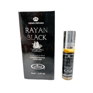 น้ำหอมอาหรับ Rayan Black Parfum by Al Rehab 6ml น้ำหอม​ออยล์​ น้ำหอมอาหรับแท้100%