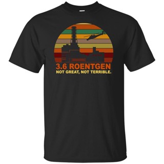 เสื้อยืดผ้าฝ้ายพิมพ์ลายแฟชั่น Sanc6 [พร้อมส่ง] เสื้อยืดแขนสั้น พิมพ์ลาย Roentgen Not Great Not Terrible Chernobyl พลัสไซ