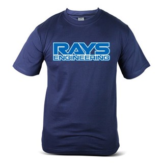 เสื้อยืดผ้าฝ้ายพิมพ์ลายแฟชั่น Sanc6 [XS-4xl] เสื้อยืดแขนสั้น พิมพ์ลาย Wheels Rays Engineering Racing Motor Performance T