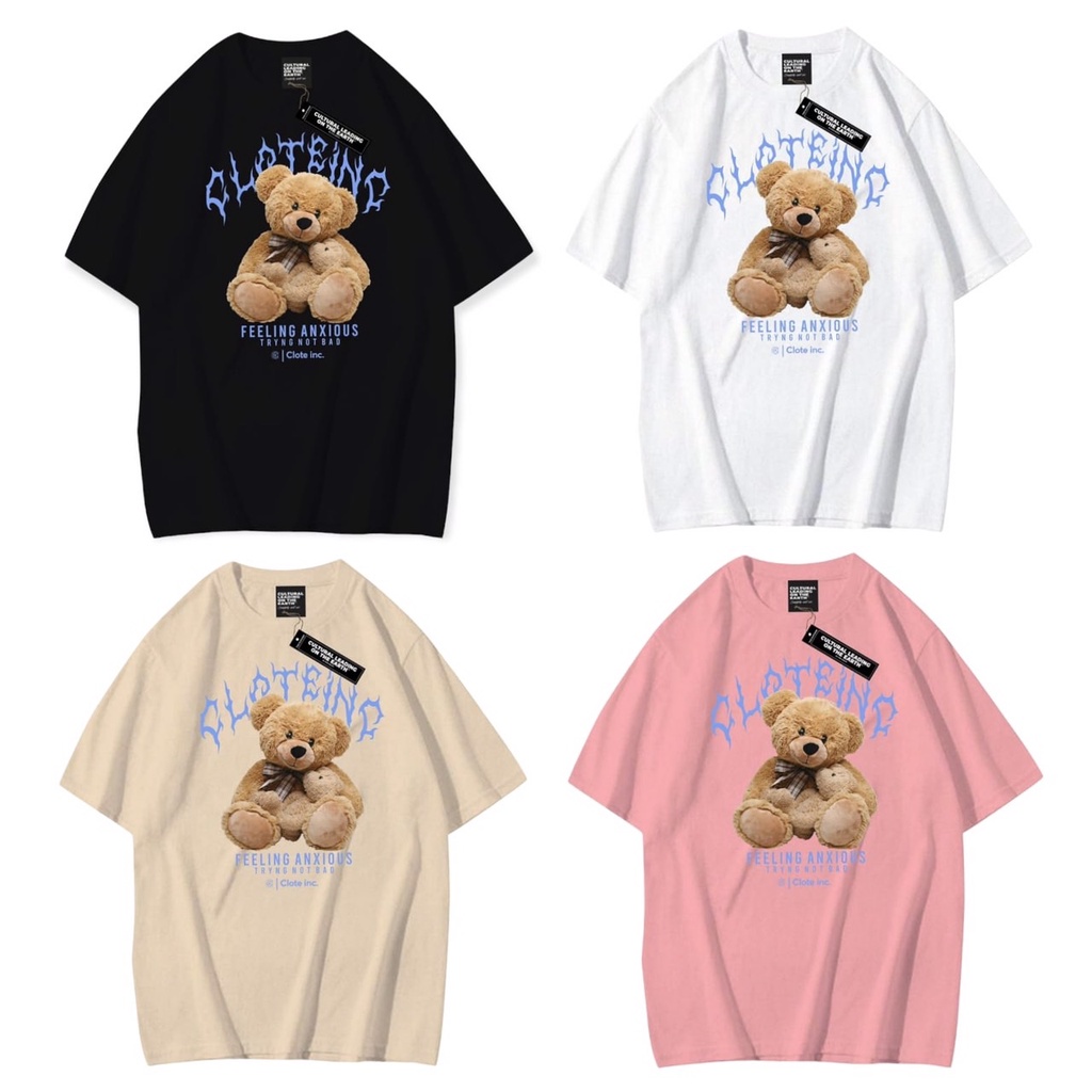 เสื้อยืด TEDDY BEAR - เสื้อยืด TEDDY BEAR - เสื้อยืด DISTRO สําหรับผู้ชายและผู้หญิง - THANKSINSOMNIA