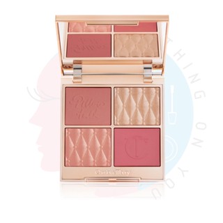 ลด 18% {โค้ด 8MZCRVW} [พร้อมส่ง] Charlotte Tilbury Pillow Talk Beautifying Face Palette / GLOWGASM Face Palette