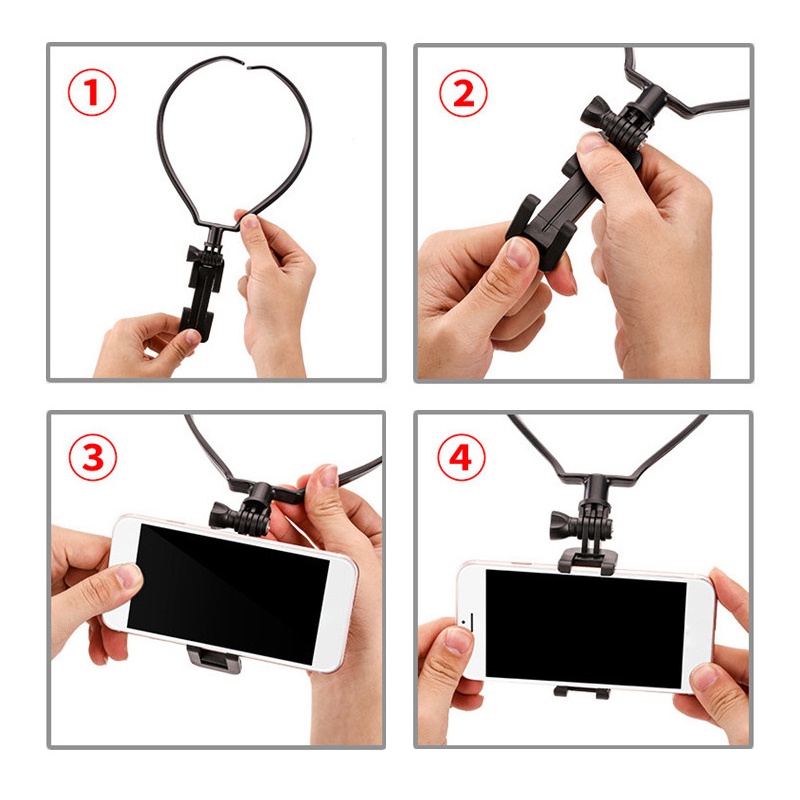 Junnx เมาท์ขาตั้งกล้องสมาร์ทโฟน Go Pro สําหรับ Gopro Hero Max 9 8 7 6 5 DJI Osmo Sjcam Xiaoyi