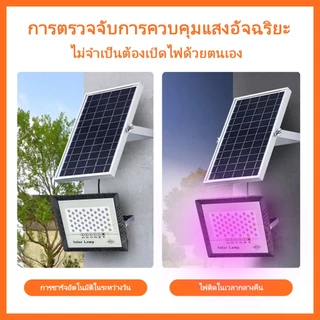 ไฟล่อแมลง ไฟโซล่าเซลล์ ไฟสปอตไลท์ แสงสีม่วง spotlight Flood light Plus 45W LED หลอดไฟล่อแมลง Black light
