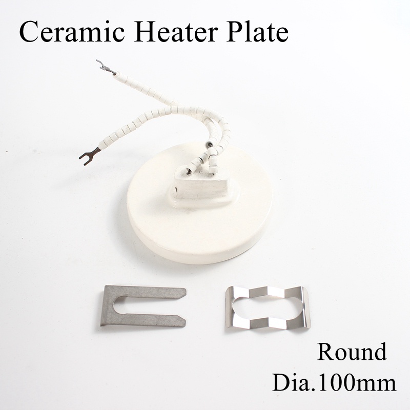 Round 100mm 220V 400W IR Infrared Top Industrial Ceramic Heating Plate Upper Air Heater Board BGA Rework Station Pet Lam