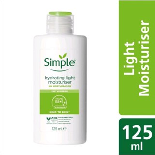 SIMPLE Simple Hydrating Light Moisturiser 125ml.🚫หมดอายุ 2025