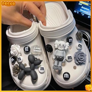 ที่ติดรองเท้า crocs ตัวติดรองเท้า เครื่องประดับ รูปหมีน่ารัก ถอดออกได้ สําหรับตกแต่งรองเท้าผู้หญิง