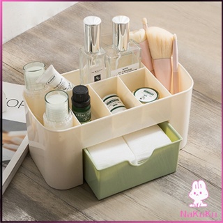 NKK กล่องวางเครื่องสำอางค์ กล่องเก็บอุปกรณ์สำนักงาน สีพลาสเทล Cosmetics Box Drawer