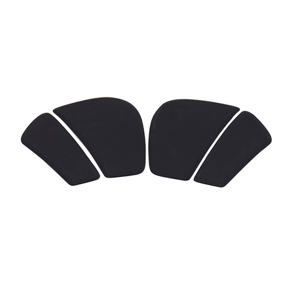 Motorcycle Fuel Tank Pad Accessories Black Fuel Tank Sticker Lightly Grained Rubber Self-adhesive Si