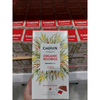 🌿Organic Rooibos Tea (Carmien Brand)ชารอยบอส ออร์แกนิค ชนิดซอง กล่องละ20ซอง