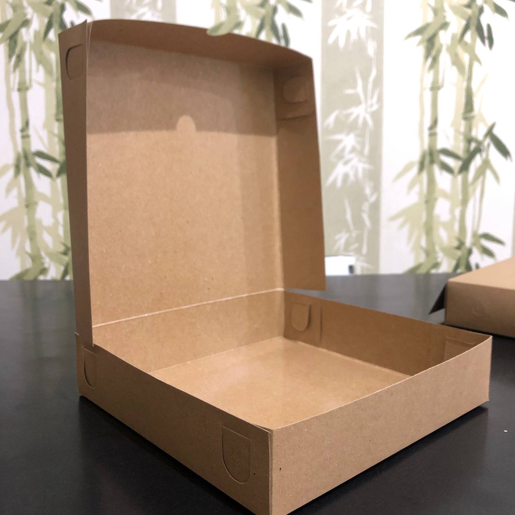กล่องพิซซ่า กล่องพิซซ่า UK 25x25x5 เคลือบด่วน กล่องพิซซ่า เกรดอาหาร กระดาษแข็ง กล่องเค้ก