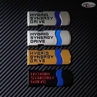 ป้ายโลโก้ ไฮบริด ซินเนอร์จี้ ไดรฟ์ HYBRID SYNERGY DRIVE ขนาด 3.3 x 8.5 cm. มี 4 สี