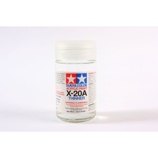 [ตัวทำละลายสีอะครีลิค] TAMIYA 81030 X-20A Acrylic Thinner (40ml) สารละลายทามิย่าแท้ paint