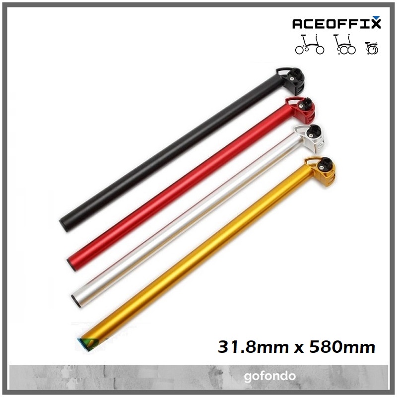 Aceoffix SC Head Seatpost 31.8 x 580 มม. 600 มม.CS-02 3Sixty Pikes Trifold