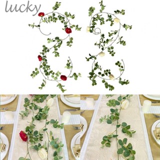 Fake Artificial Eucalyptus Garland Wreath Greenery Leaf Vine Wedding Plant Decor