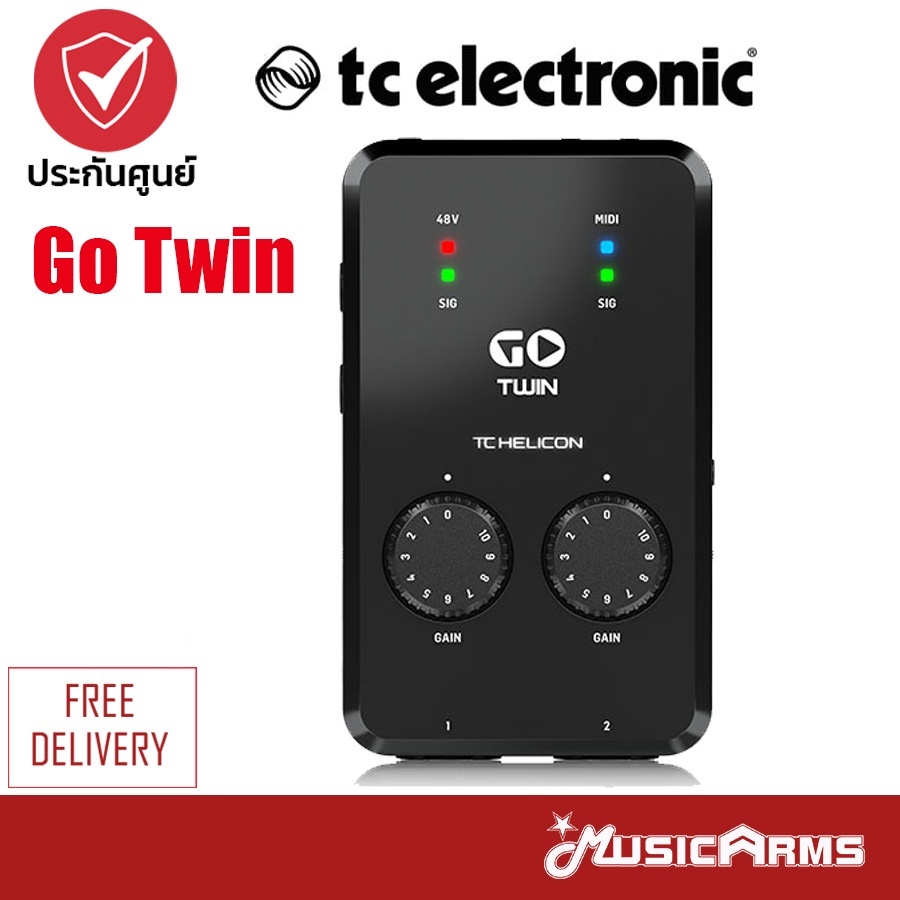 TC Electronic Go Twin เอฟเฟคร้อง Vocal Effects + ประกันศูนย์ 1 ปี Music