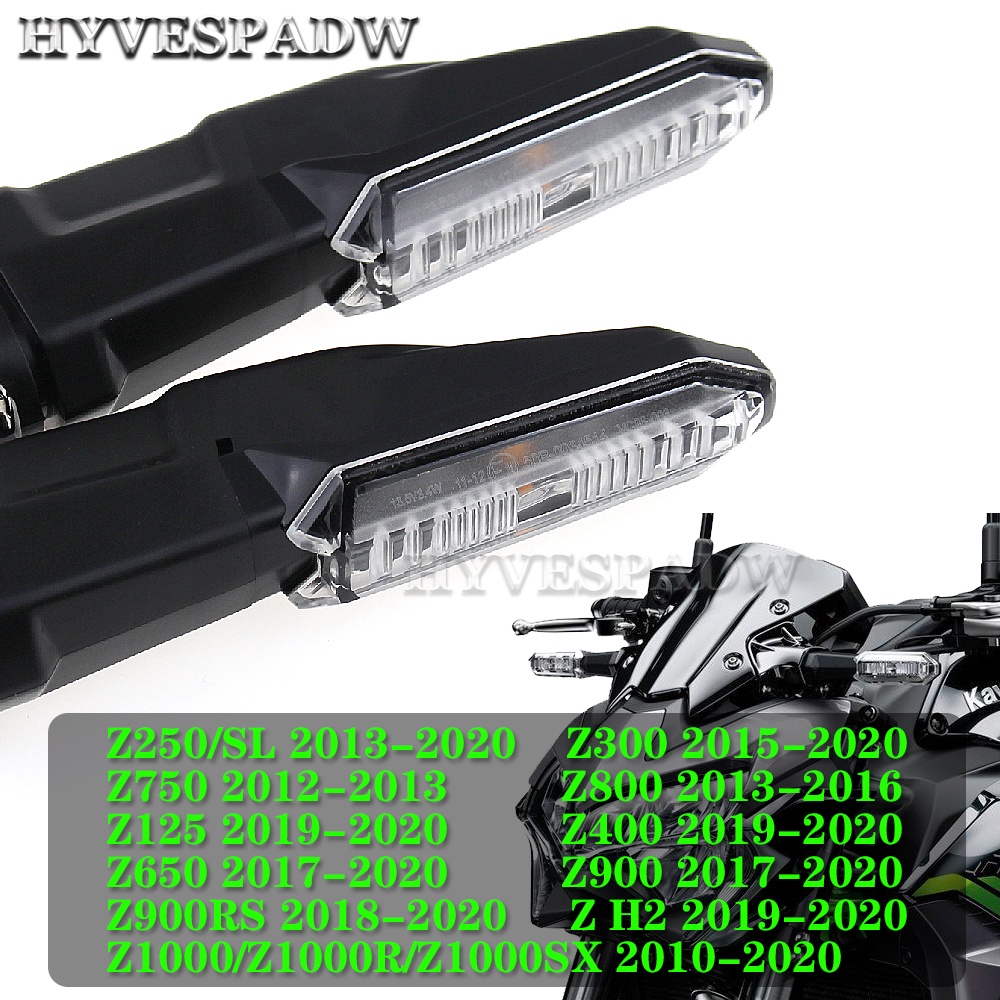 For KAWASAKI Ninja Z H2 SE Z900 Z400 Motorcycle LED Turn Signal Indicator Lights Blinkers