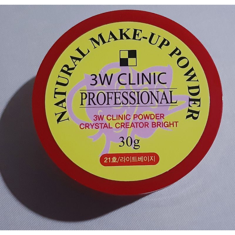 แป้ง Palgantong Natural Makeup Powder 3W Clinic Professional 30g. ของแท้ (ส่งต่อราคาเบาๆ)