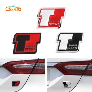 GTIOATO โลโก้ TOYOTA SPORT โลโก้ติดรถยนต์ สติ๊กเกอร์โลโก้รถ โลโก้รถ Logo โลโก้ สติ๊กเกอร์โลหะ สติ๊กเกอร์โลโก้รถ โลโก้ติดรถยนต์สําหรับ ของแต่งรถยนต์ ตกแต่งรถยนต์