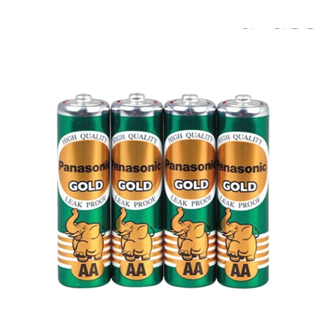 PANASONIC ถ่าน ขนาดAA 1.5V แพ็ค 4 ก้อน รุ่น GOLD